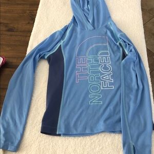 North face hoodie girls size medium